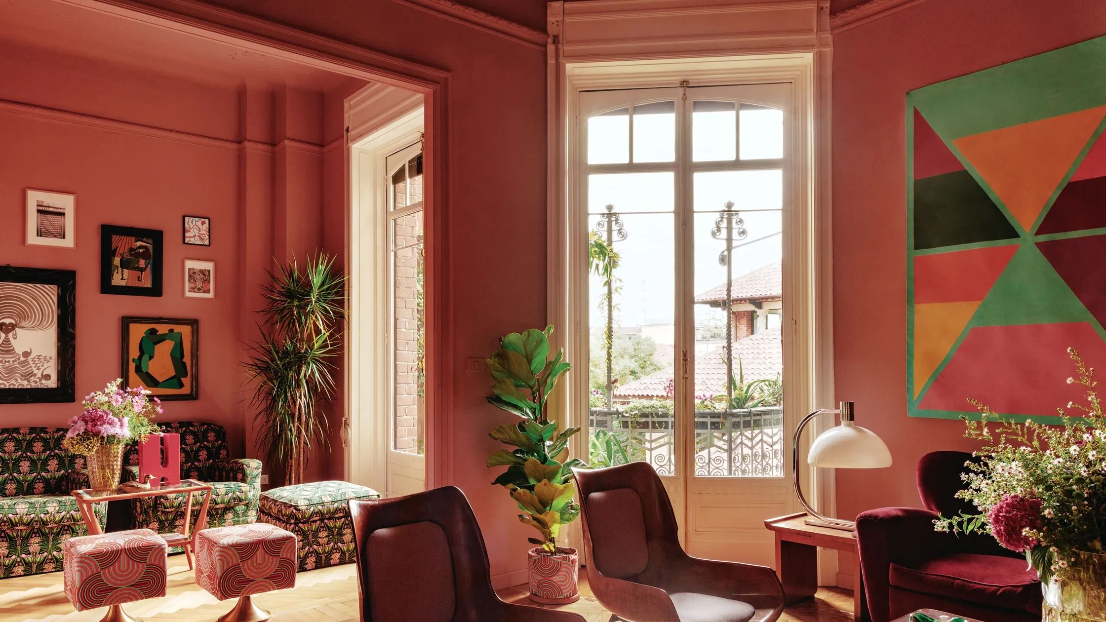 Professional interior painting with crisp lines